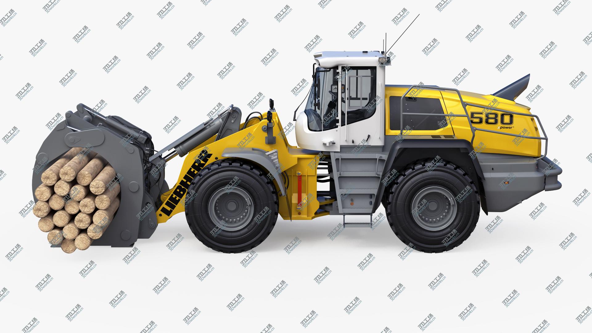 images/goods_img/2021040164/3D Liebherr L580 XPower with Log Grapple model/3.jpg